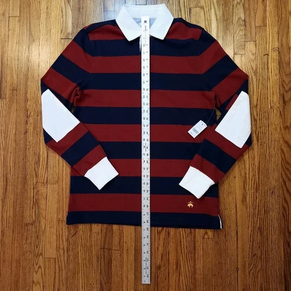 Brooks Brothers Men's Classic Rugby Shirt Size Small NEW Long Sleeve - Picture 7 of 8